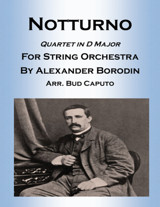 Book cover for Notturno, Arr. For String Orchestra, String Quartet in D