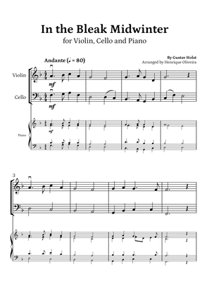 In the Bleak Midwinter (Violin, Cello and Piano) - Beginner Level