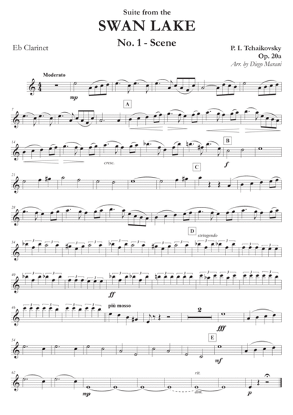 Swan Lake Suite for Clarinet Quartet - Part 1 image number null