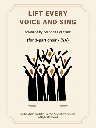 Book cover for Lift Every Voice And Sing (for 2-part choir - (SA)