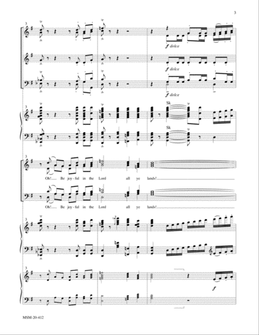 Joyful, Joyful, We Adore Thee 4-Part scores gallery preview page 4