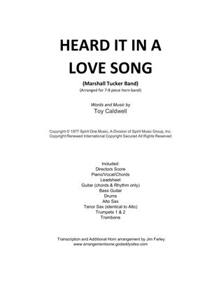 Book cover for Heard It In A Love Song