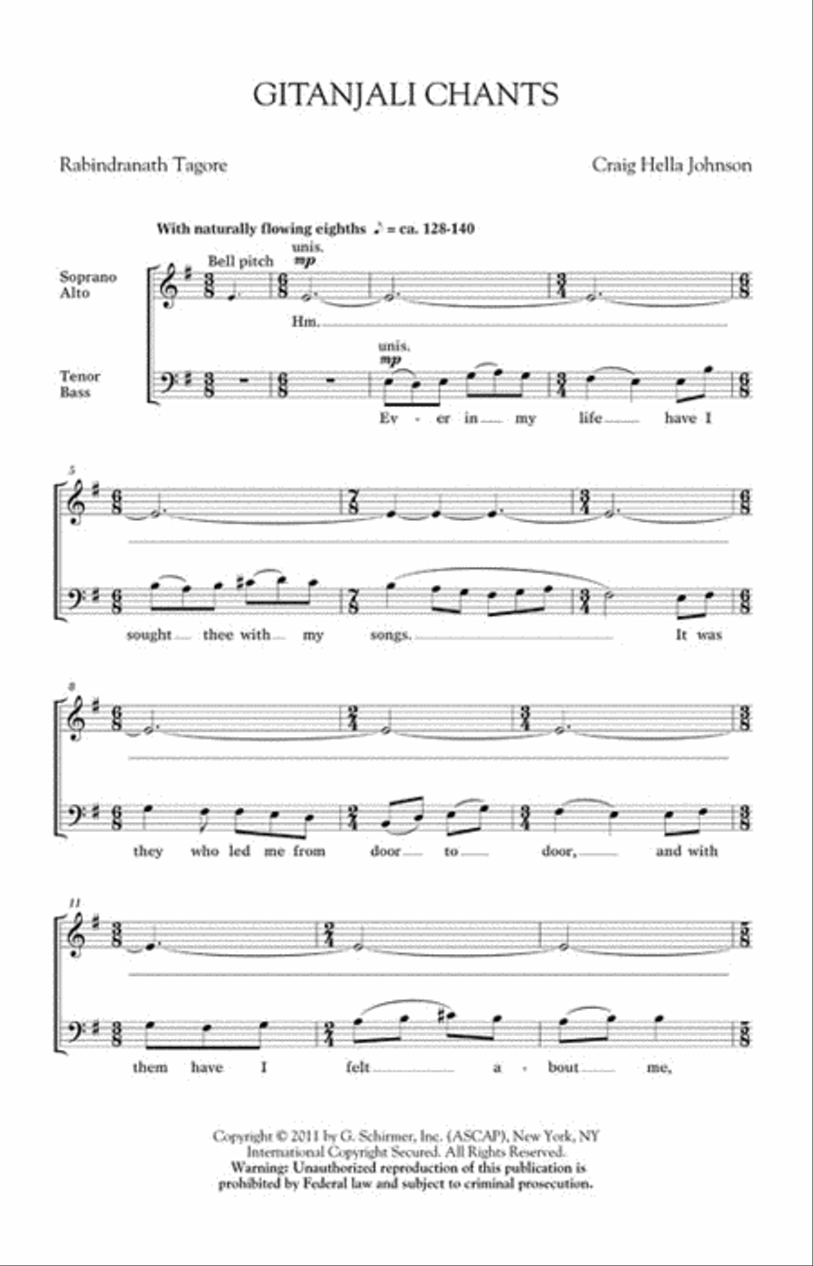 Gitanjali Chants 4-Part scores gallery preview page 2