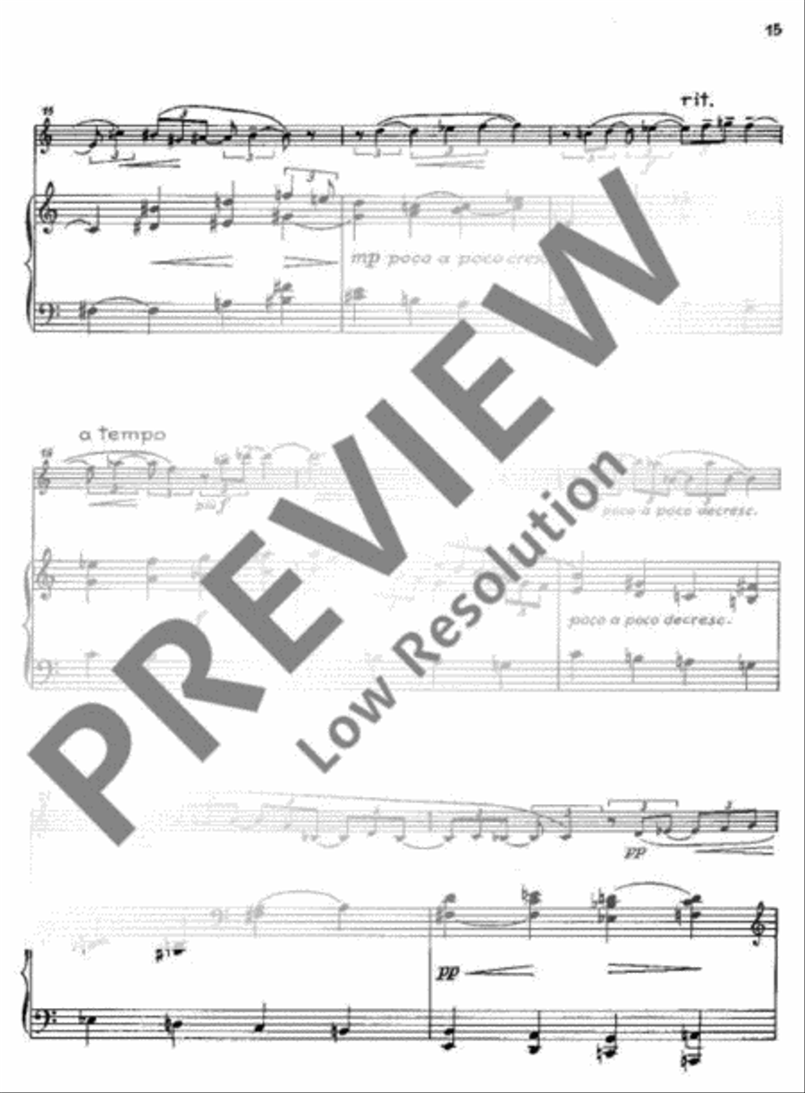 Three Pieces Three Pieces A Clarinet scores gallery preview page 16