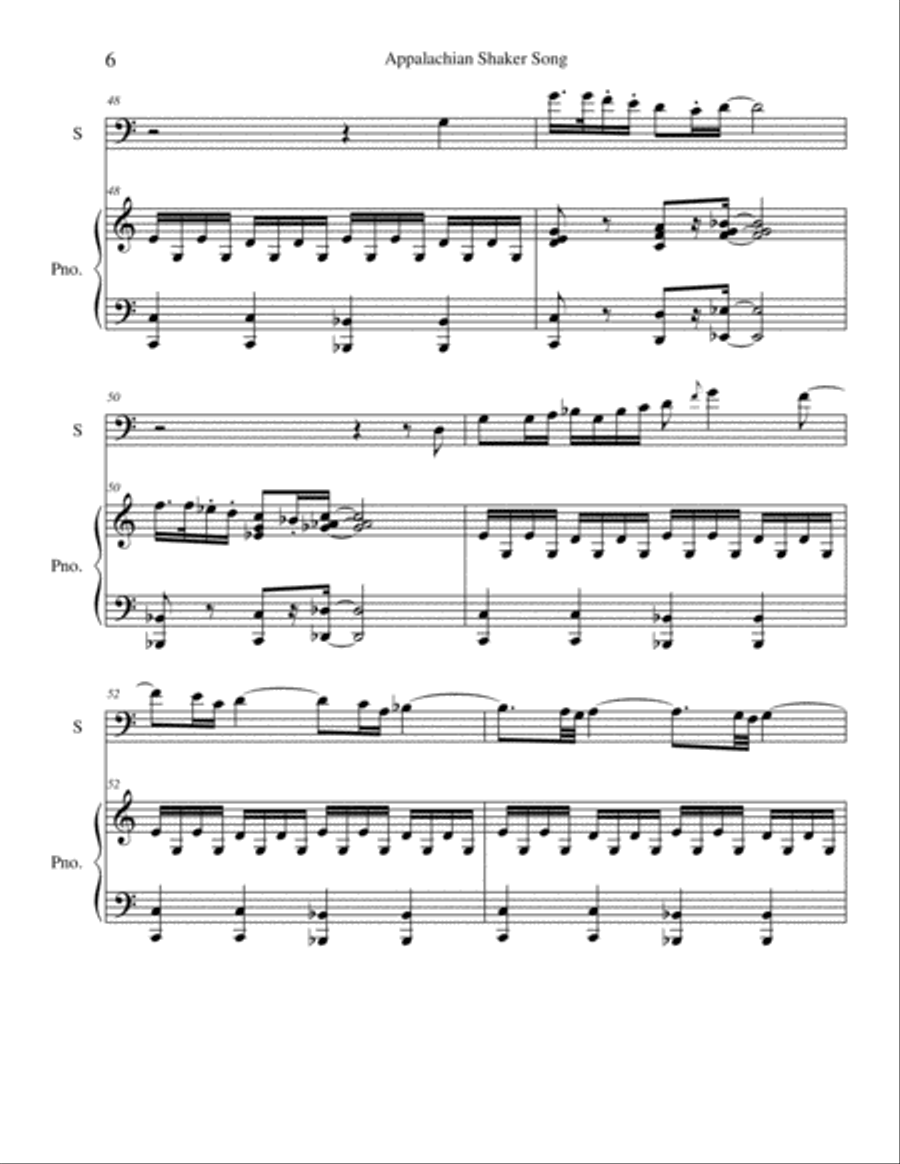 Shaker Tune Variants Shaker Tune Variants Bassoon scores gallery preview page 6