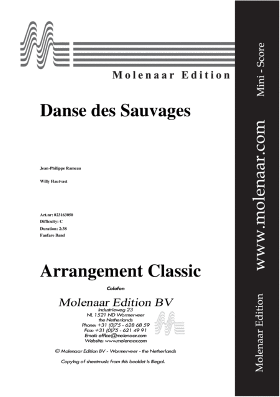 Danse des Sauvages Fanfare Band scores gallery preview page 2