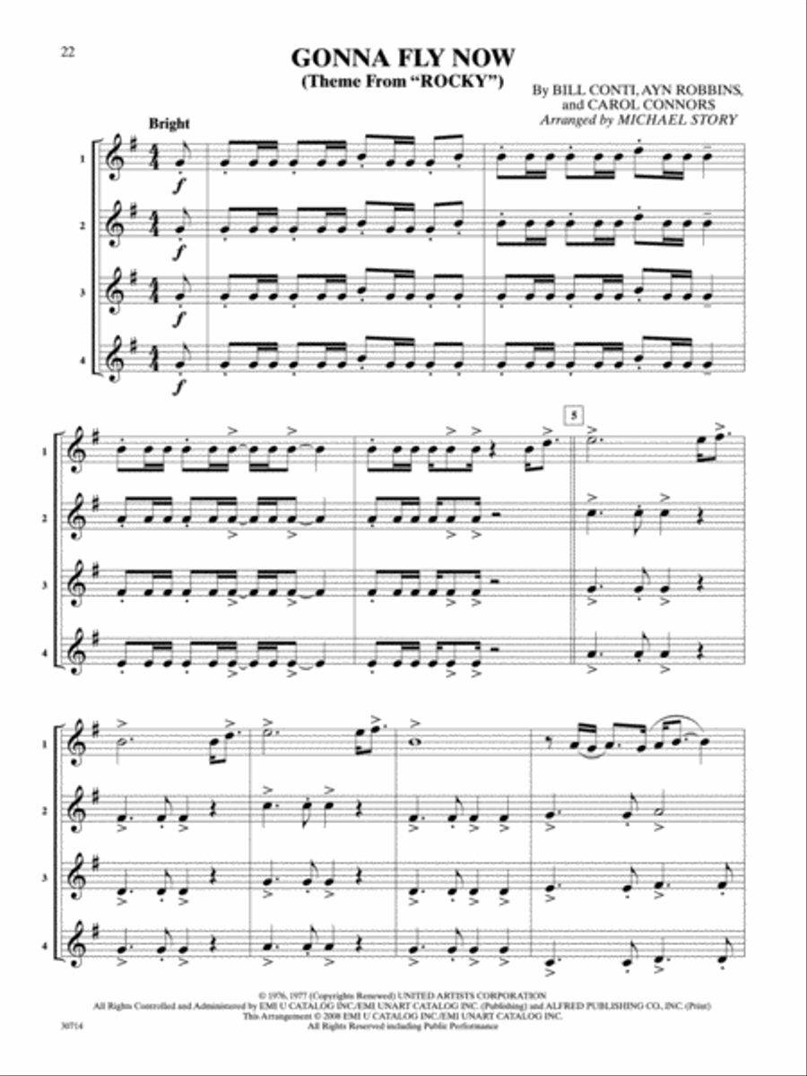 Pop Quartets for All Small Ensemble scores gallery preview page 3
