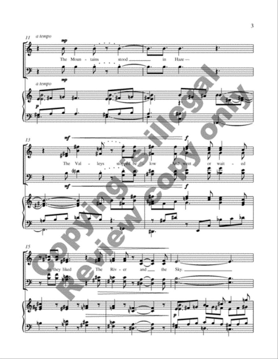 The Mountains Stood in Haze 4-Part scores gallery preview page 3