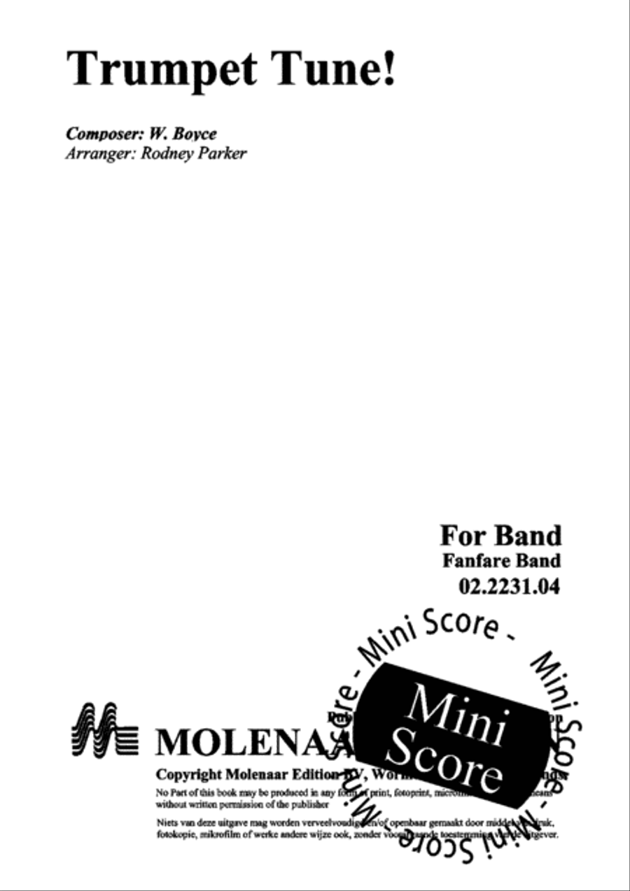Trumpet Tune Fanfare Band scores gallery preview page 3