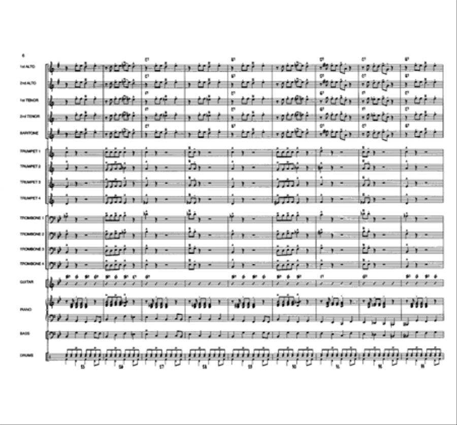 Wild Card Shuffle Jazz Ensemble scores gallery preview page 5