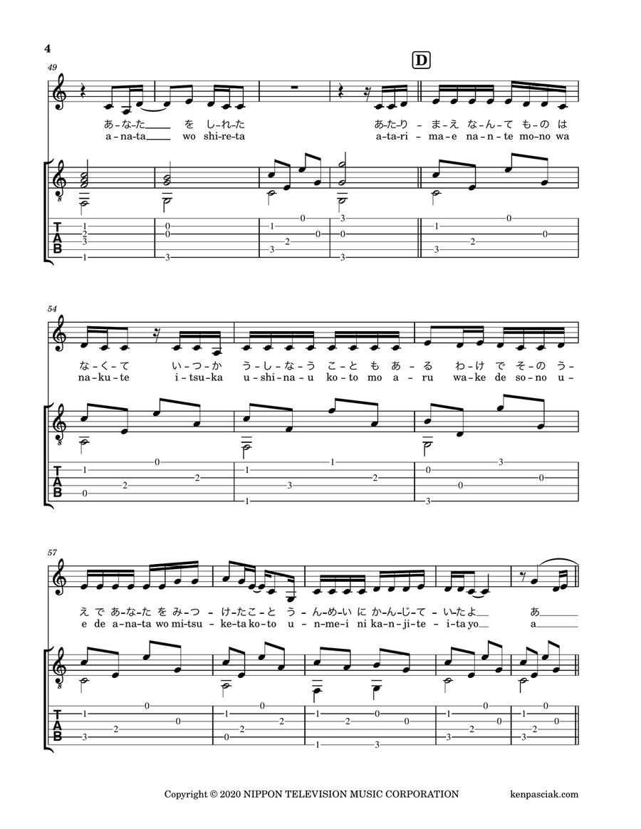 Koio Shitakara Acoustic Guitar scores gallery preview page 6