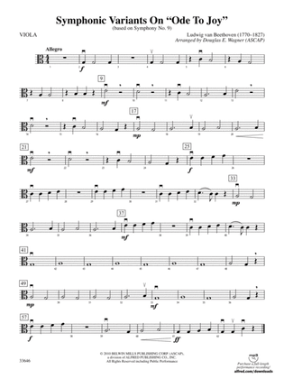 Symphonic Variants on Ode to Joy: Viola