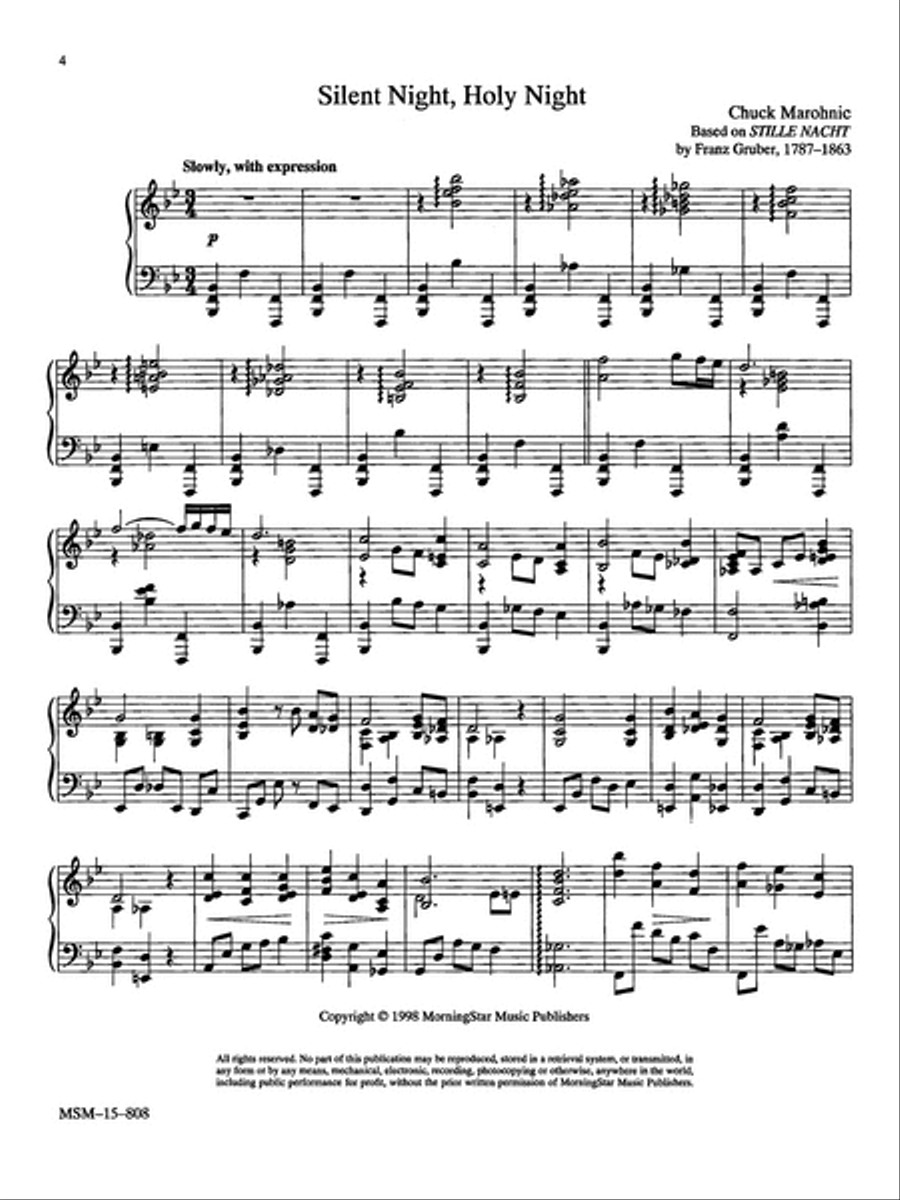 Christmas Jazz: Five Carols for Piano, Set 1 Piano Solo scores gallery preview page 3