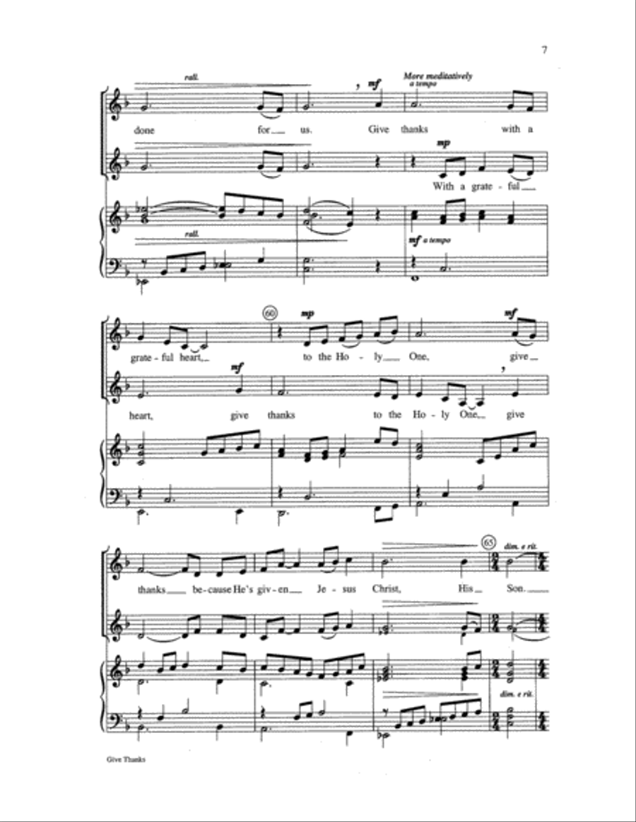 Give Thanks Choir scores gallery preview page 7