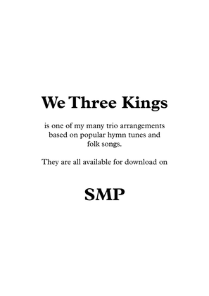 We Three Kings, for Clarinet Trio
