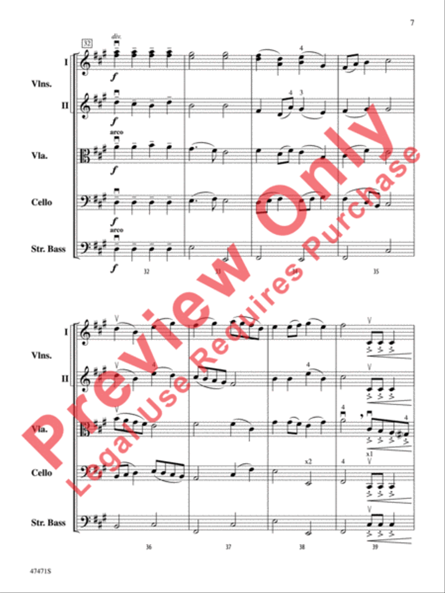 The Monster Named Stretch String Orchestra scores gallery preview page 8