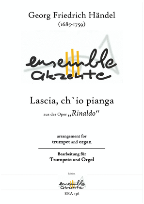 Book cover for Lascia ch´io Pianga from "Rinaldo" - arrangement for trumpet and organ
