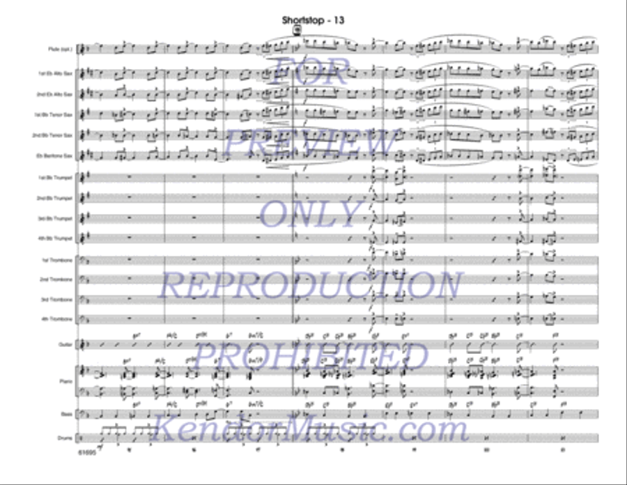 Shortstop Jazz Ensemble scores gallery preview page 14