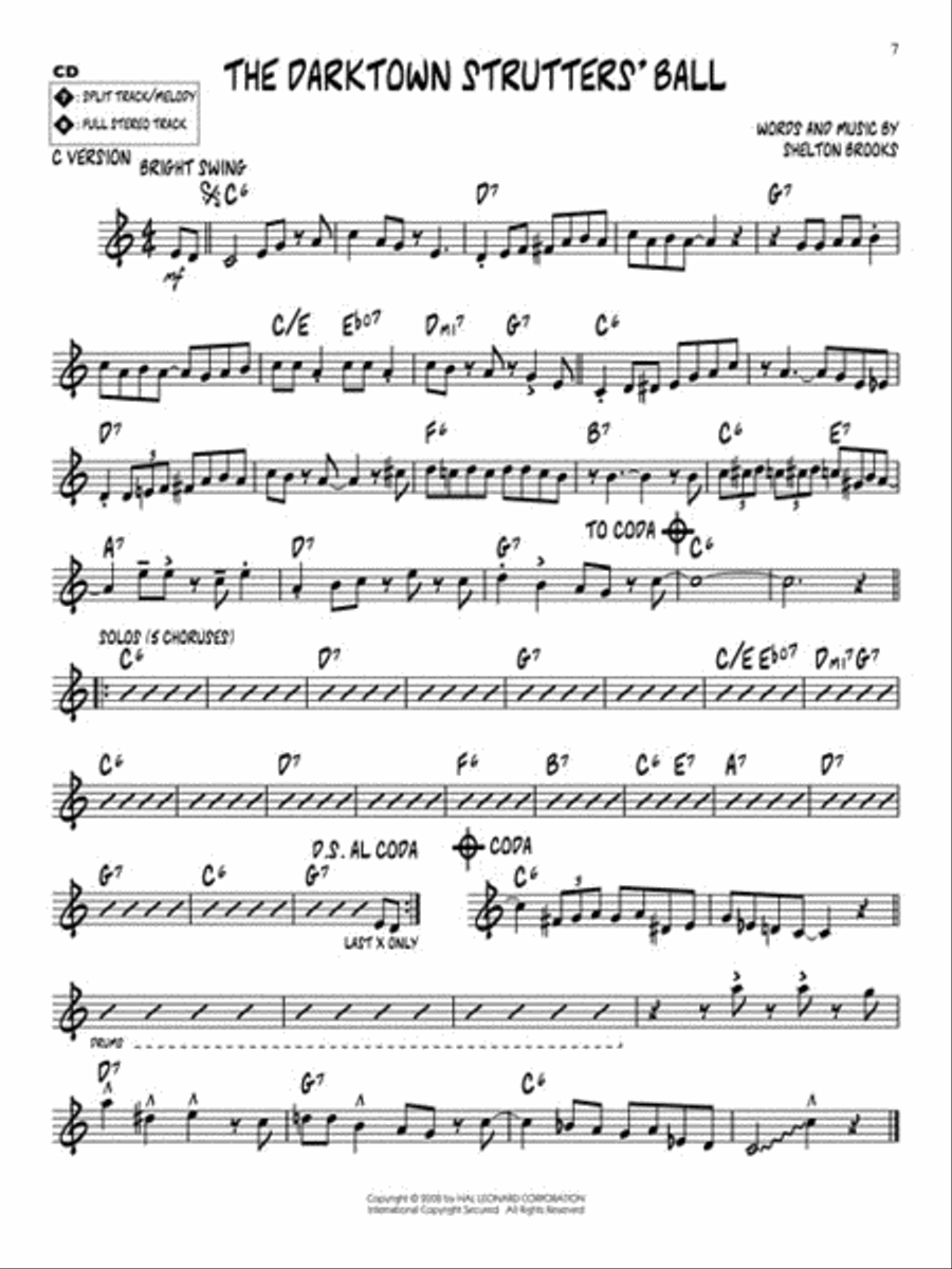 Dixieland C Instrument scores gallery preview page 4