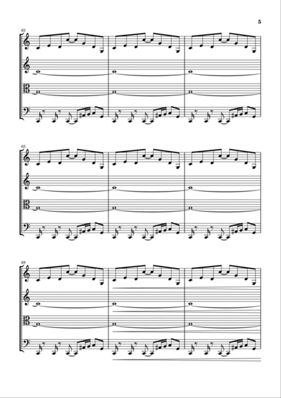 La Villa Strangiato La Villa Strangiato String Quartet scores gallery preview page 6