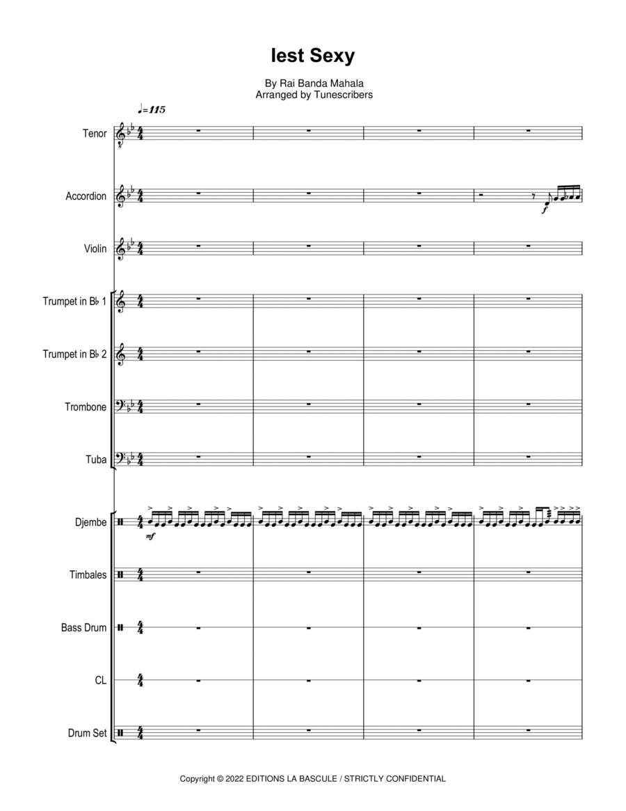 Iest Sexy Iest Sexy Large Ensemble scores gallery preview page 1