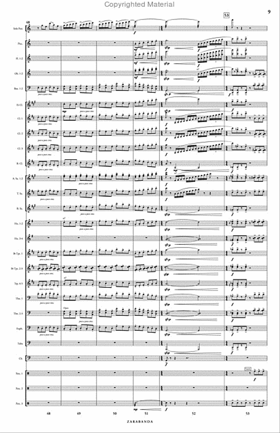 Zarabanda Concert Band scores gallery preview page 10