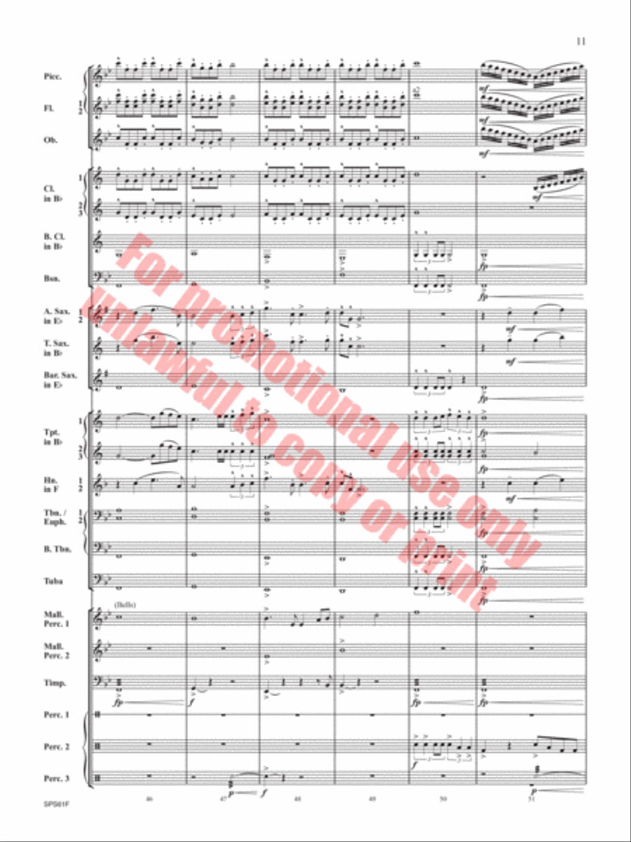 The Lake in the Sky The Lake in the Sky Concert Band scores gallery preview page 12
