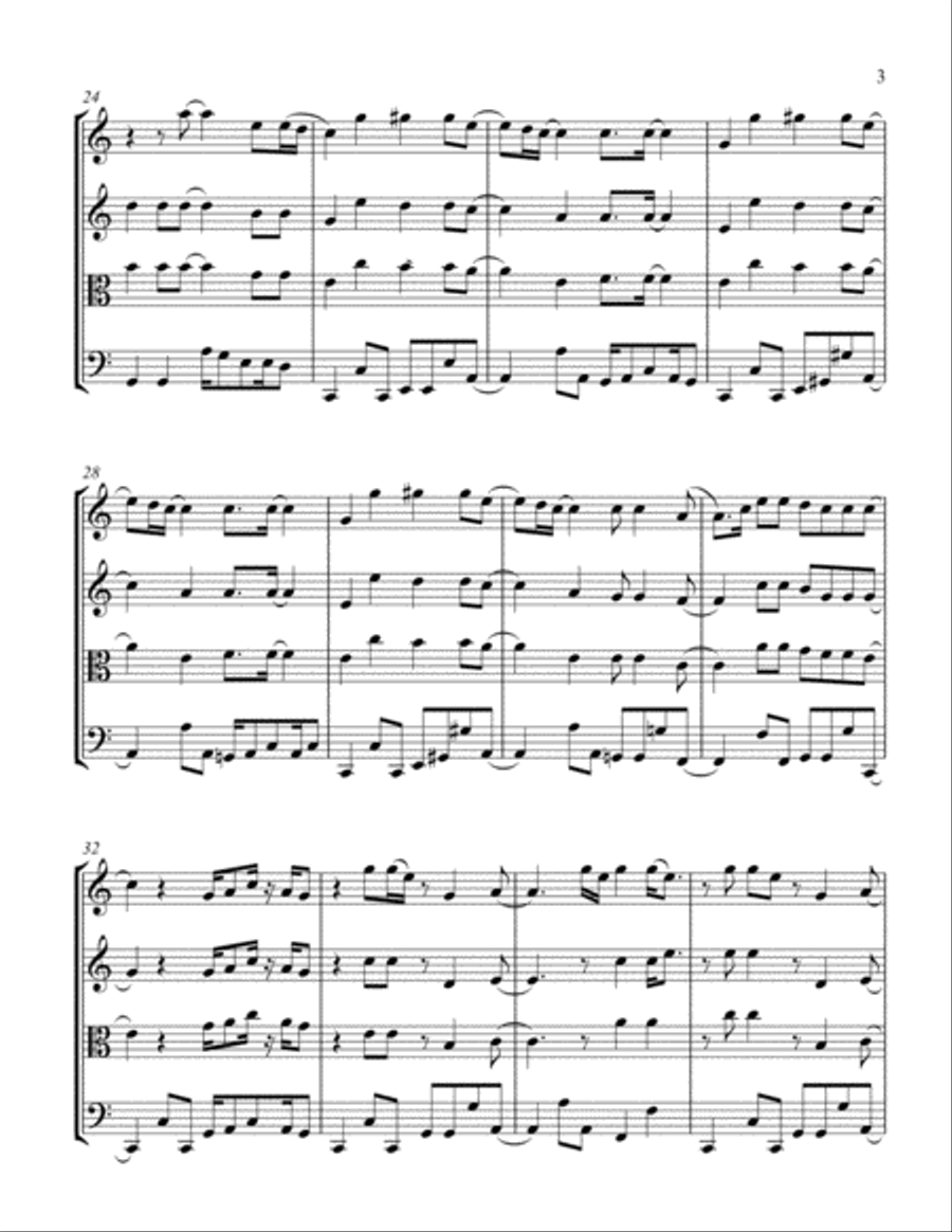 You Are The Best Thing You Are The Best Thing String Quartet scores gallery preview page 3