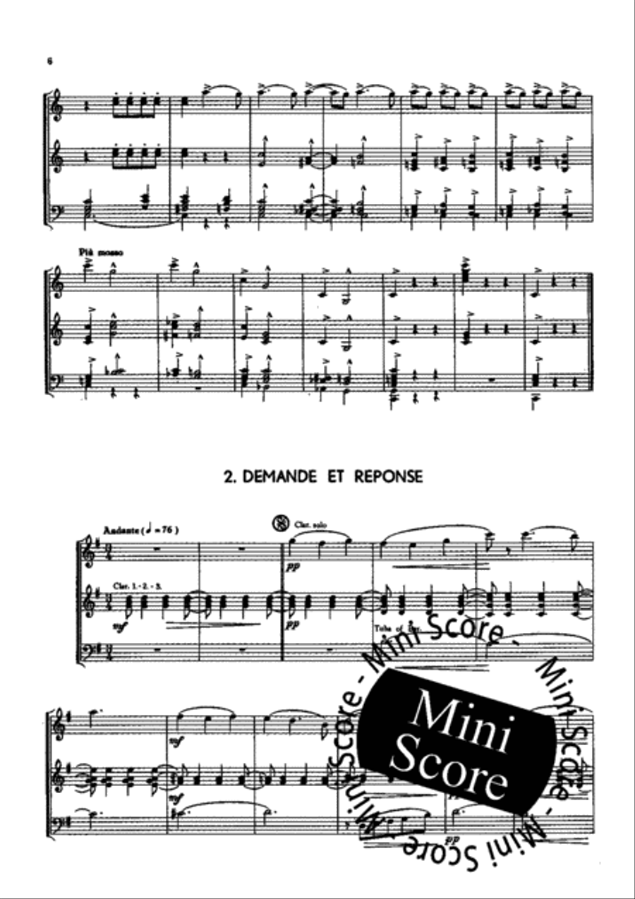Petite Suite de Concert Concert Band scores gallery preview page 8