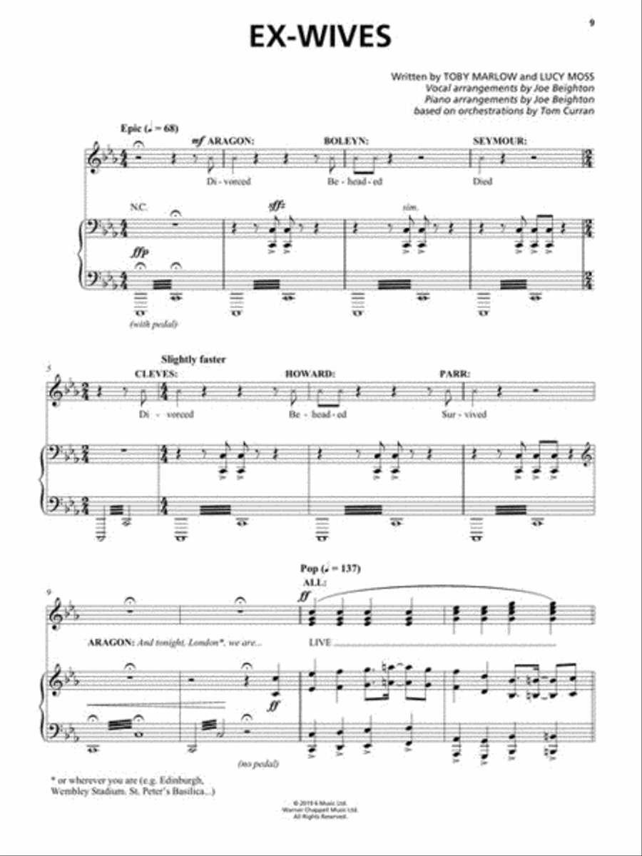 Six: The Musical Voice scores gallery preview page 7
