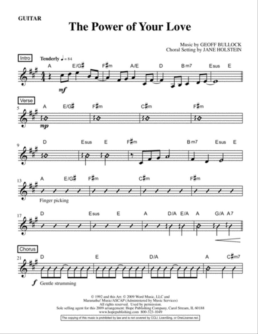The Power of Your Love Set of Parts scores gallery preview page 2