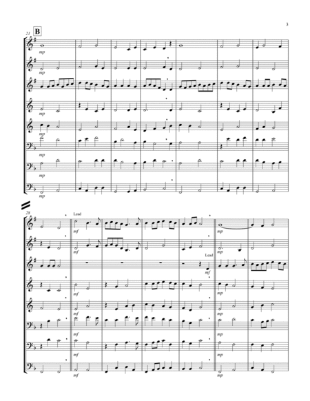 Simple Gifts ('Tis the Gift to Be Simple) (F) (Brass Octet - 3 Trp, 2 Hrn, 2 Trb, 1 Tuba) (Trumpet l Horn - Digital Sheet Music
