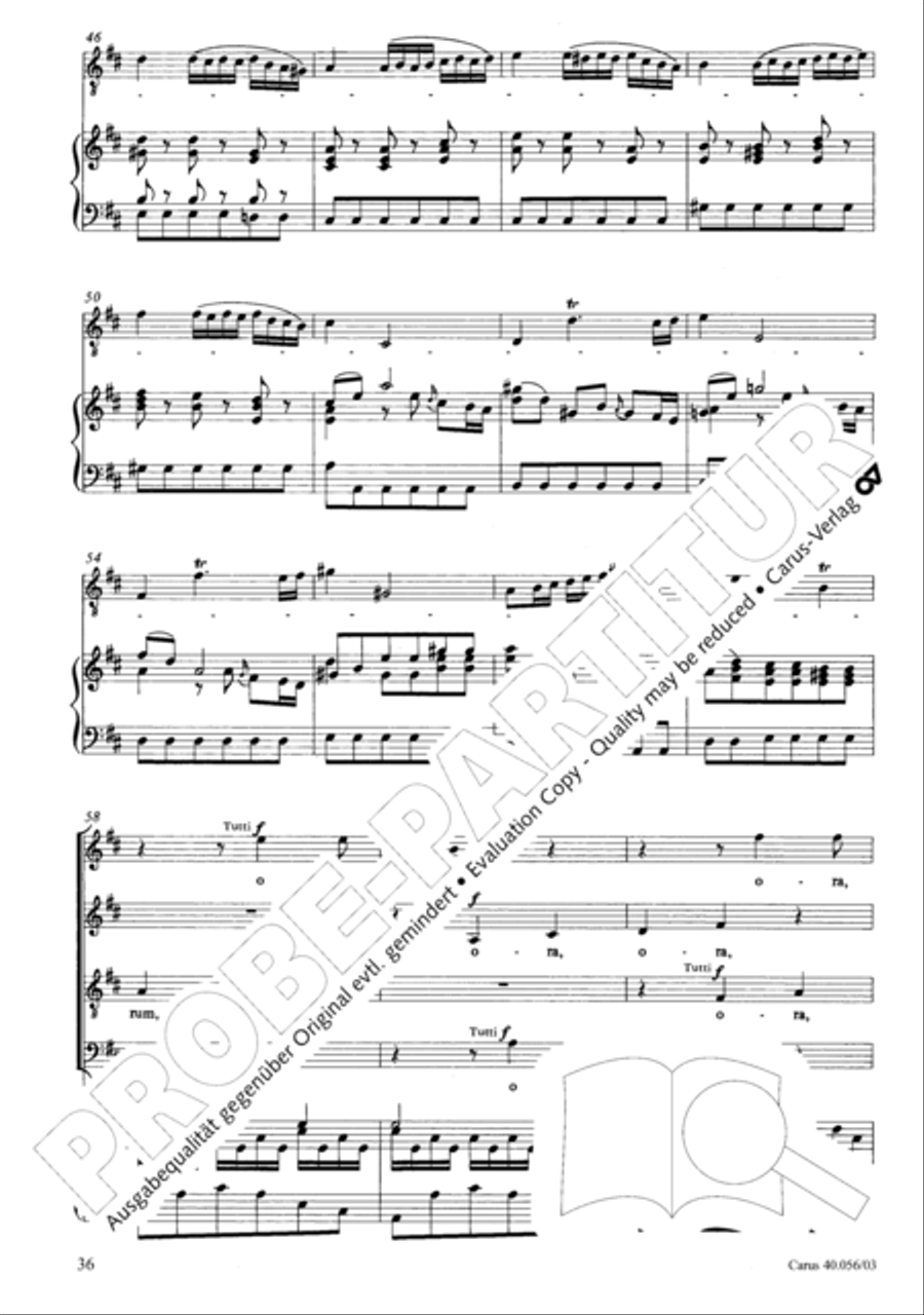 Litaniae Lauretanae B.M.V. in D 4-Part scores gallery preview page 37