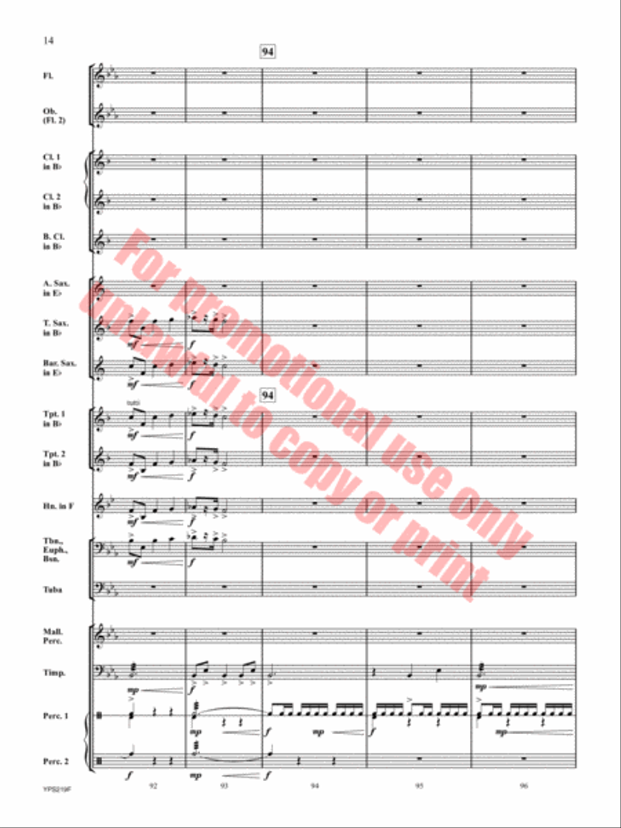 Trek to the Summit Concert Band scores gallery preview page 15