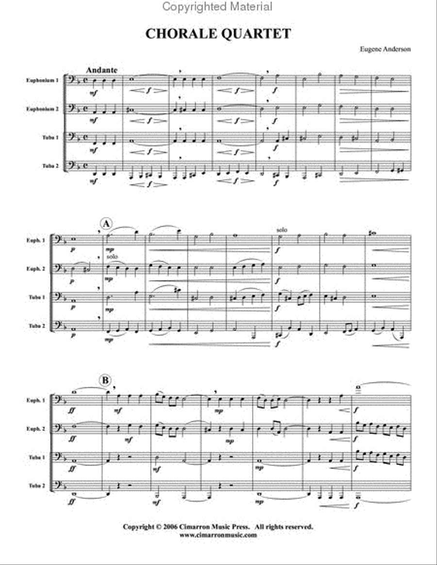 Chorale Quartet EETT scores gallery preview page 2