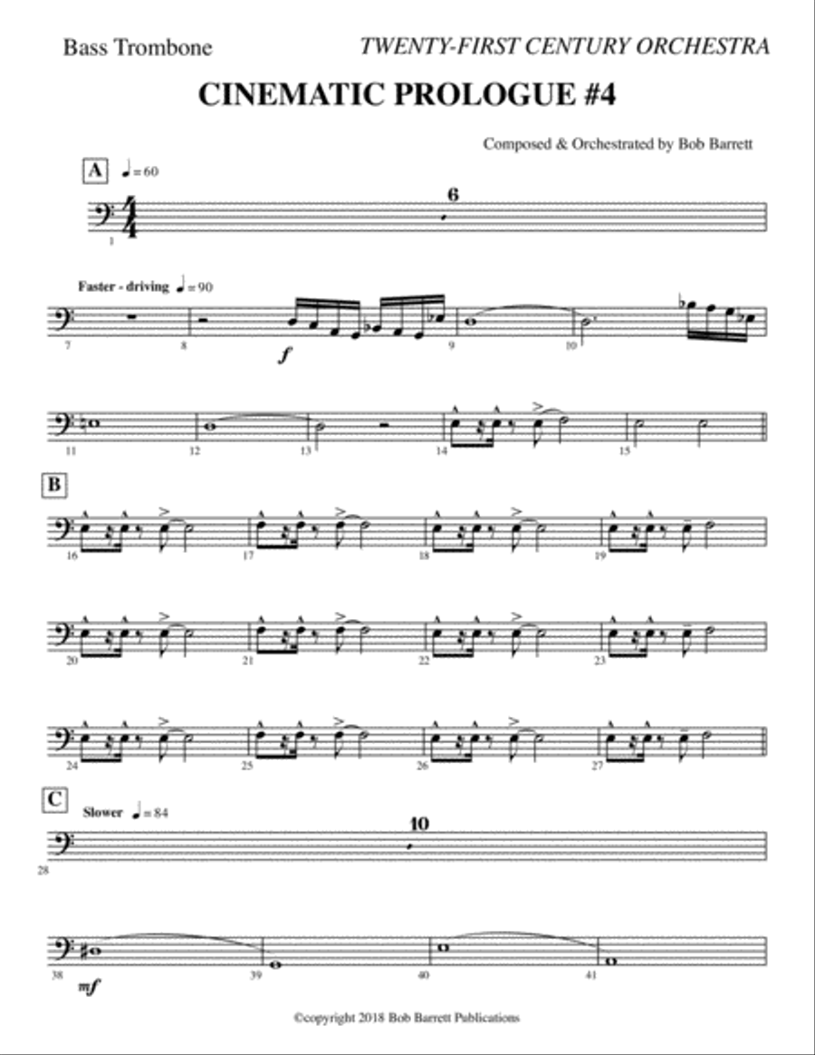 CINEMATIC PROLOGUE #4 Full Orchestra scores gallery preview page 3