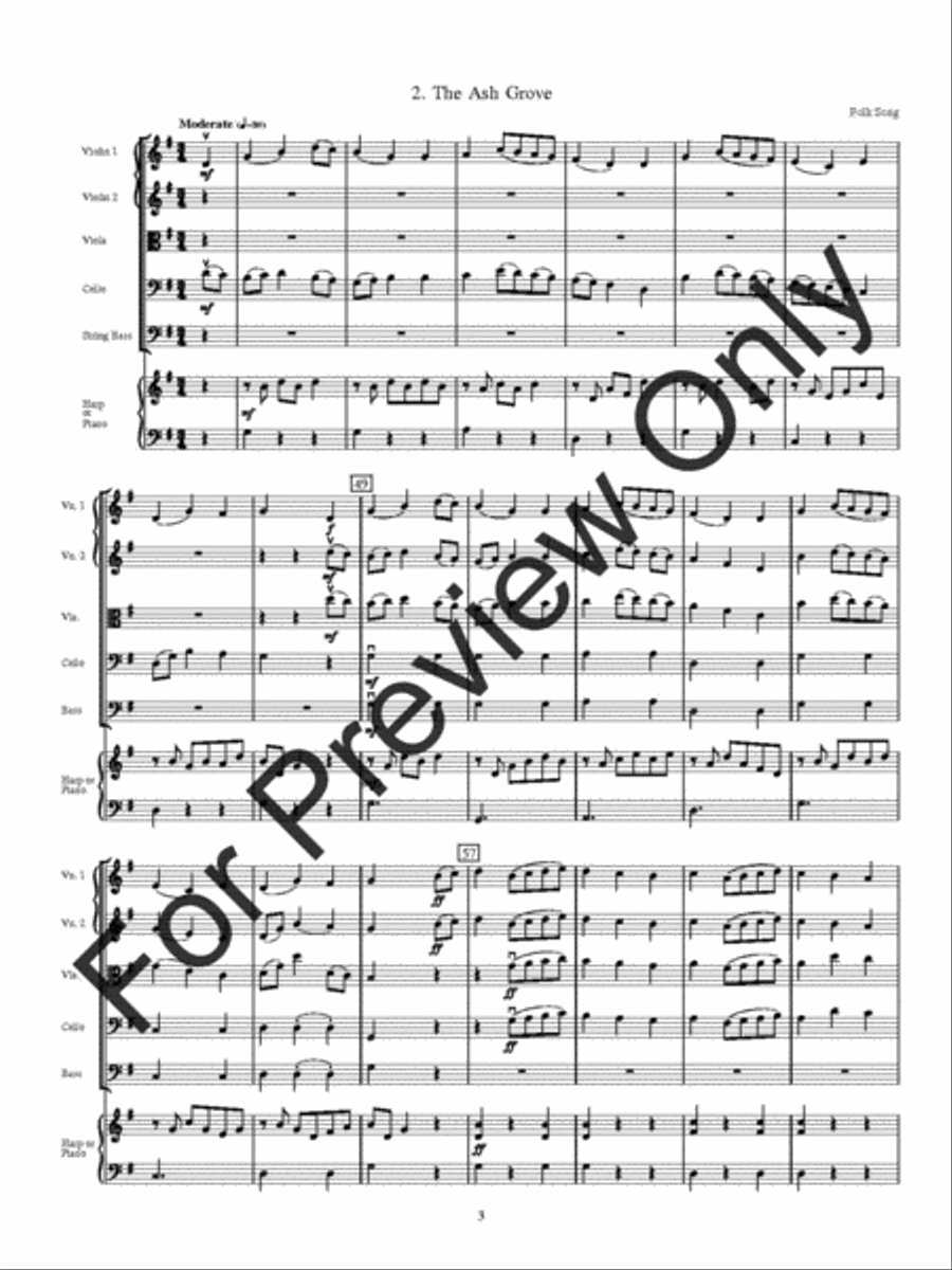 English Suite String Orchestra scores gallery preview page 6