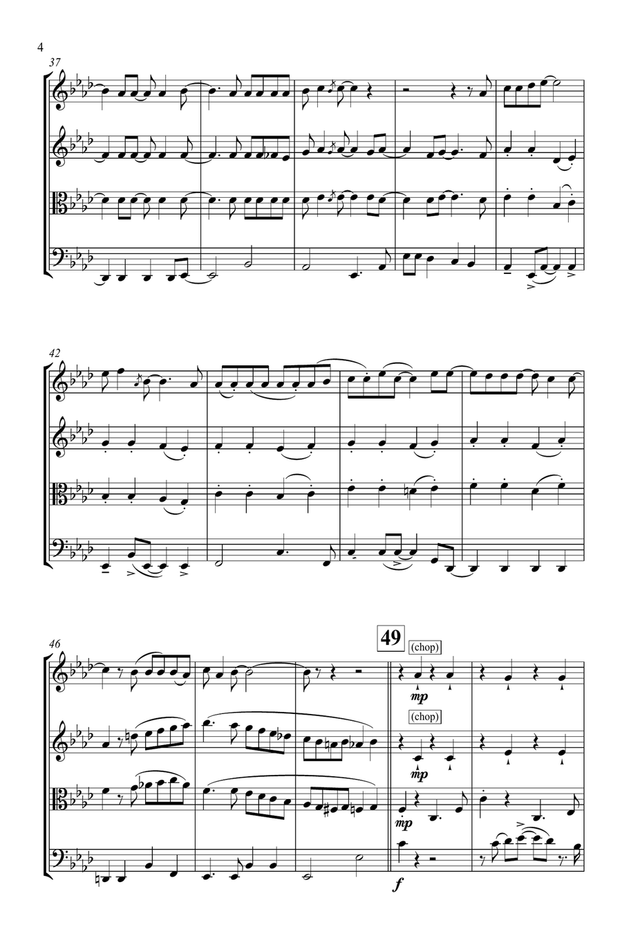 Lemon Tree String Quartet scores gallery preview page 4