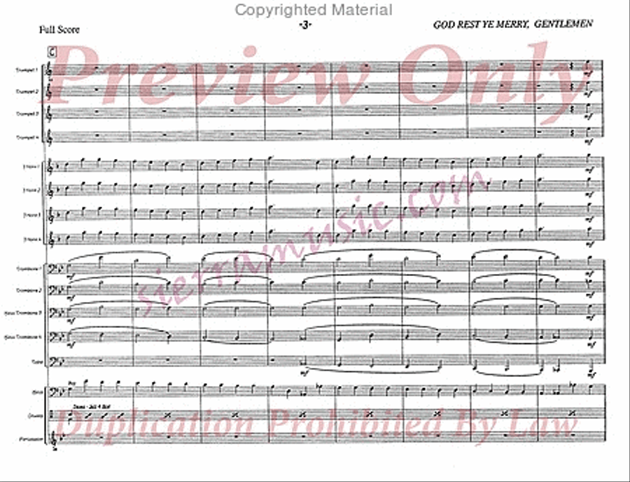 God Rest Ye, Merry Gentlemen Jazz Ensemble scores gallery preview page 4