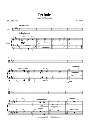 Prelude from La Traviata for piano and viola