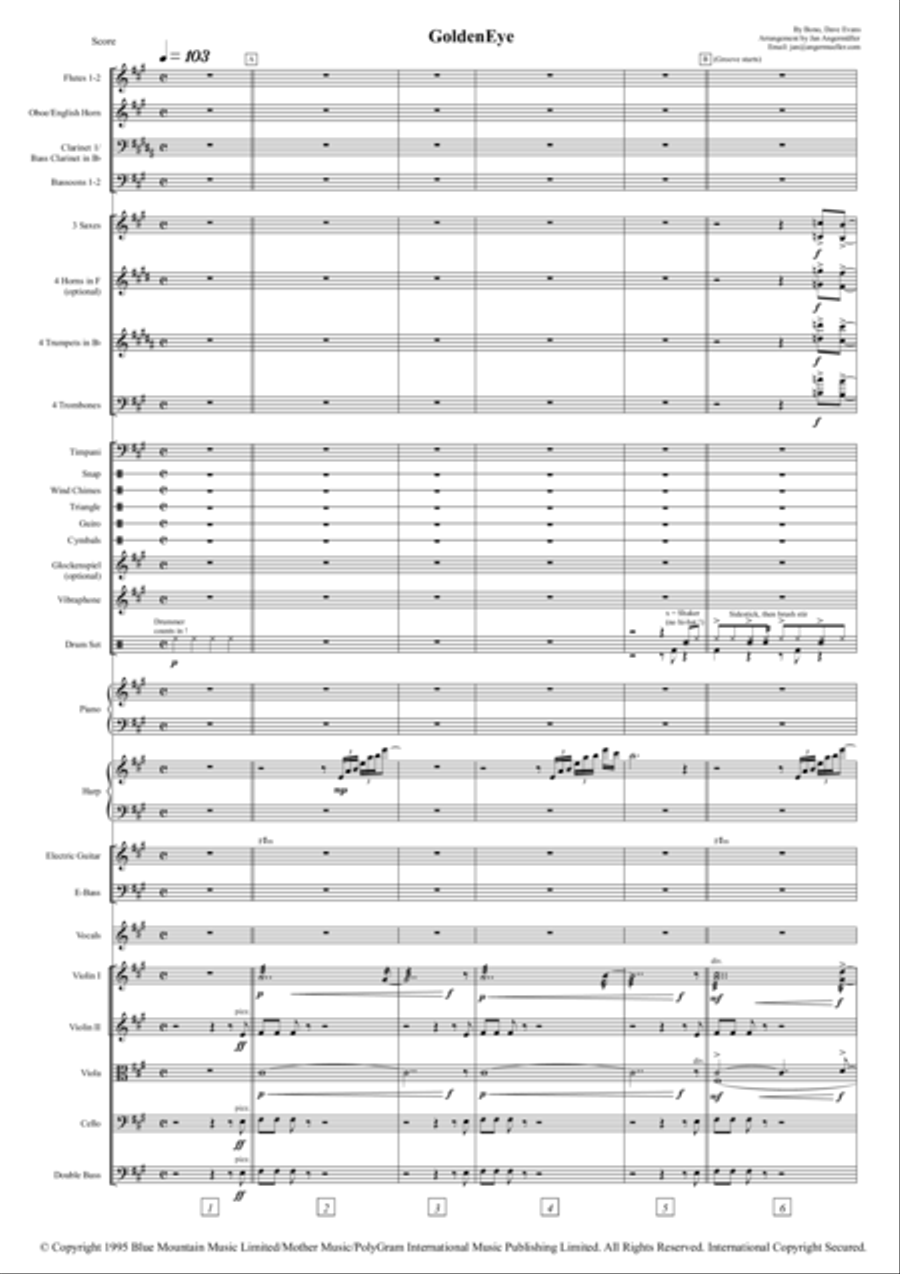 Goldeneye Full Orchestra scores gallery preview page 4