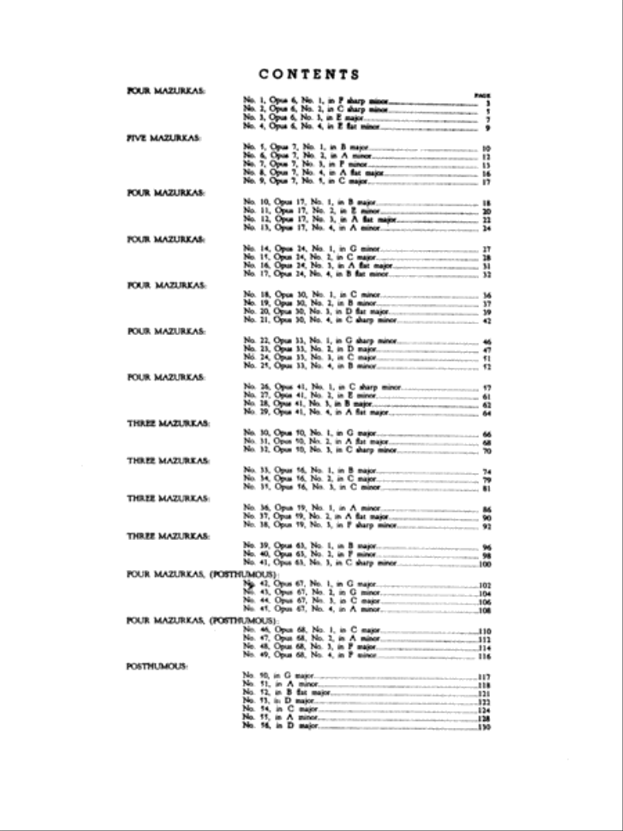 Fifty-six Mazurkas Piano Solo scores gallery preview page 4