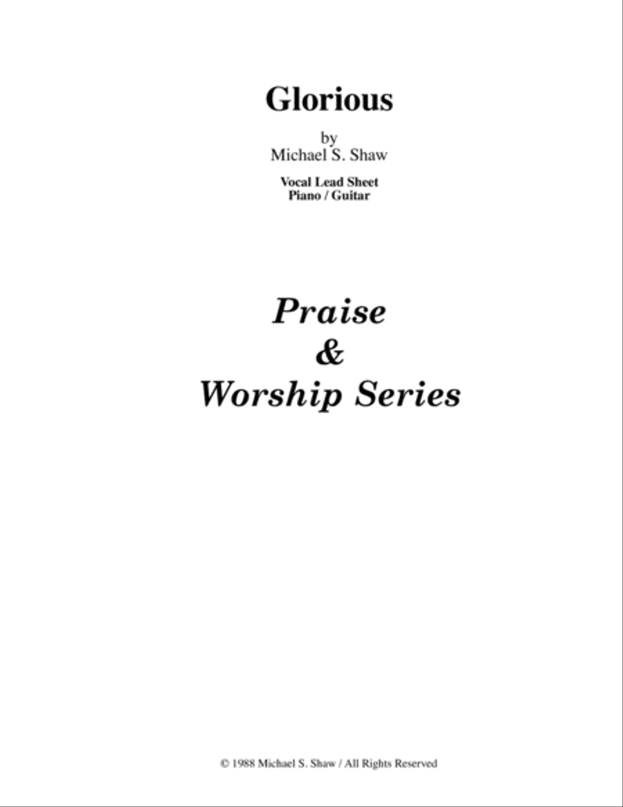 Glorious Voice scores gallery preview page 1