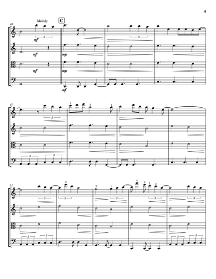 Death Of A Bachelor String Trio scores gallery preview page 4