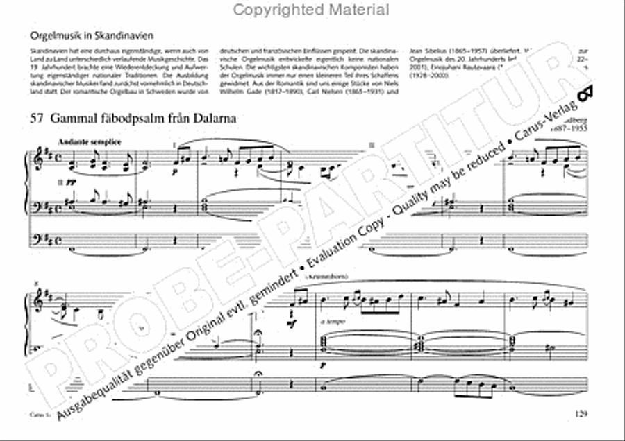 Freiburger Orgelbuch: Stammteil Organ Solo scores gallery preview page 130