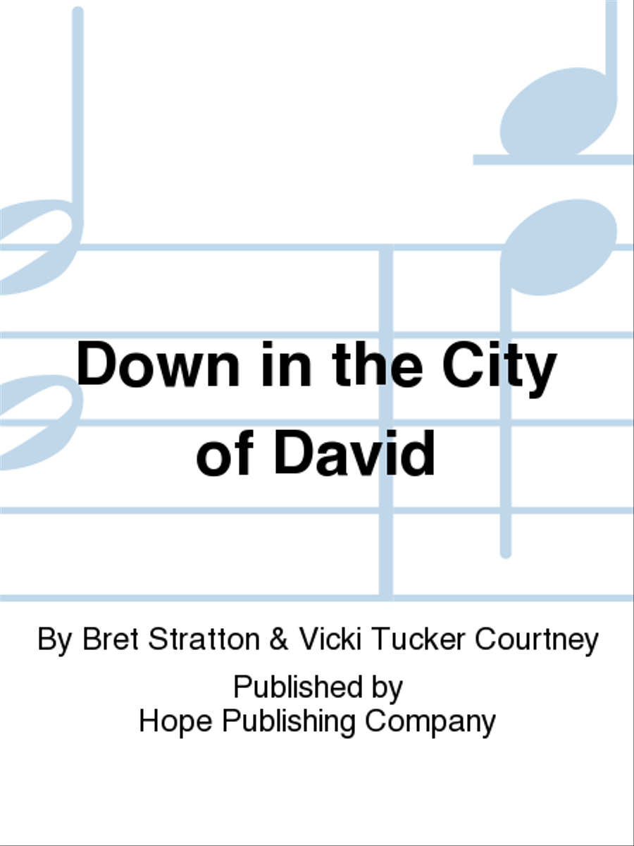 Down in the City of David 4-Part scores gallery preview page 1
