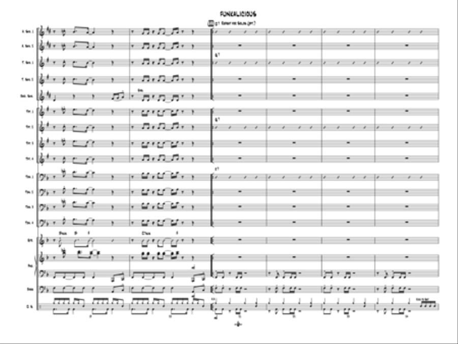 Funkalicious Jazz Ensemble scores gallery preview page 5