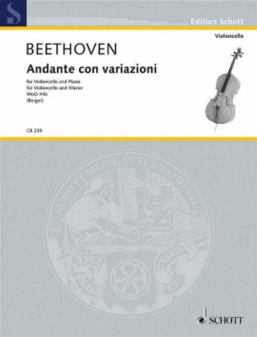 Andante con variazioni WoO 44b Piano Accompaniment scores gallery preview page 1