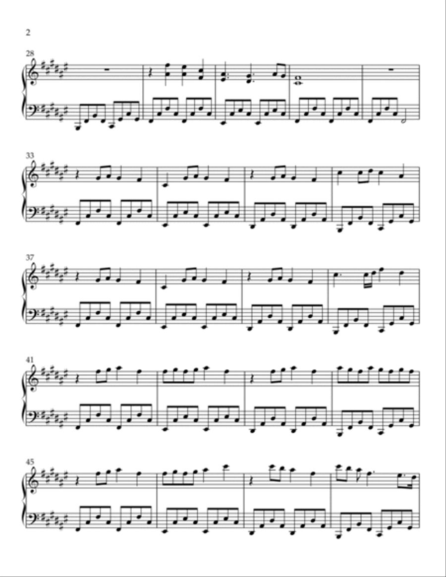 Lost in a Memory Lost in a Memory Piano Solo scores gallery preview page 2