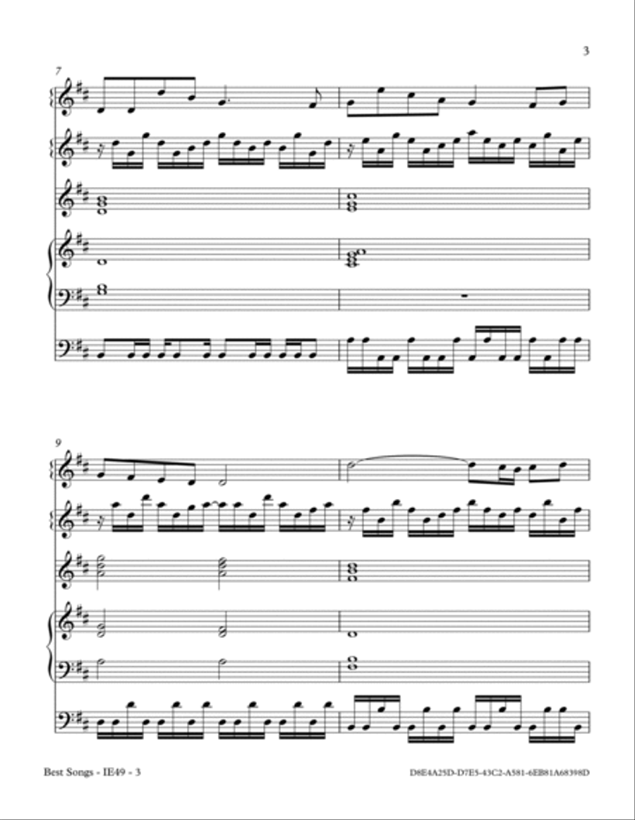 Best Songs Small Ensemble scores gallery preview page 3
